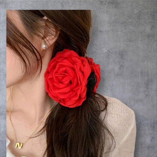 Pince à cheveux élégante rose