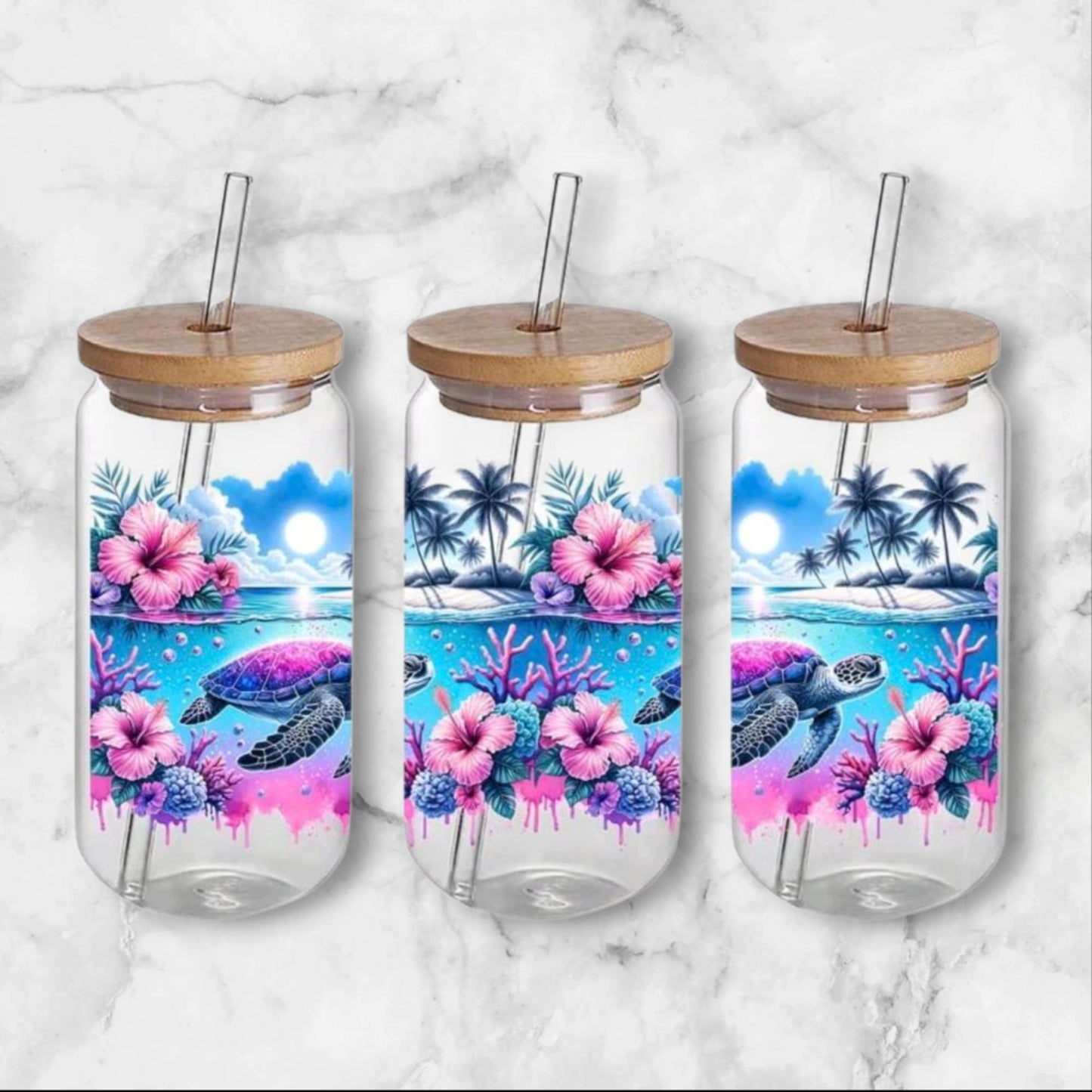Verre Tortue de Mer