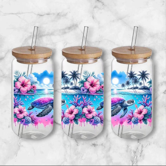 Verre Tortue de Mer