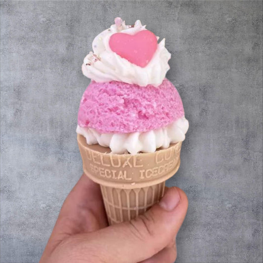 Bougie glace rose