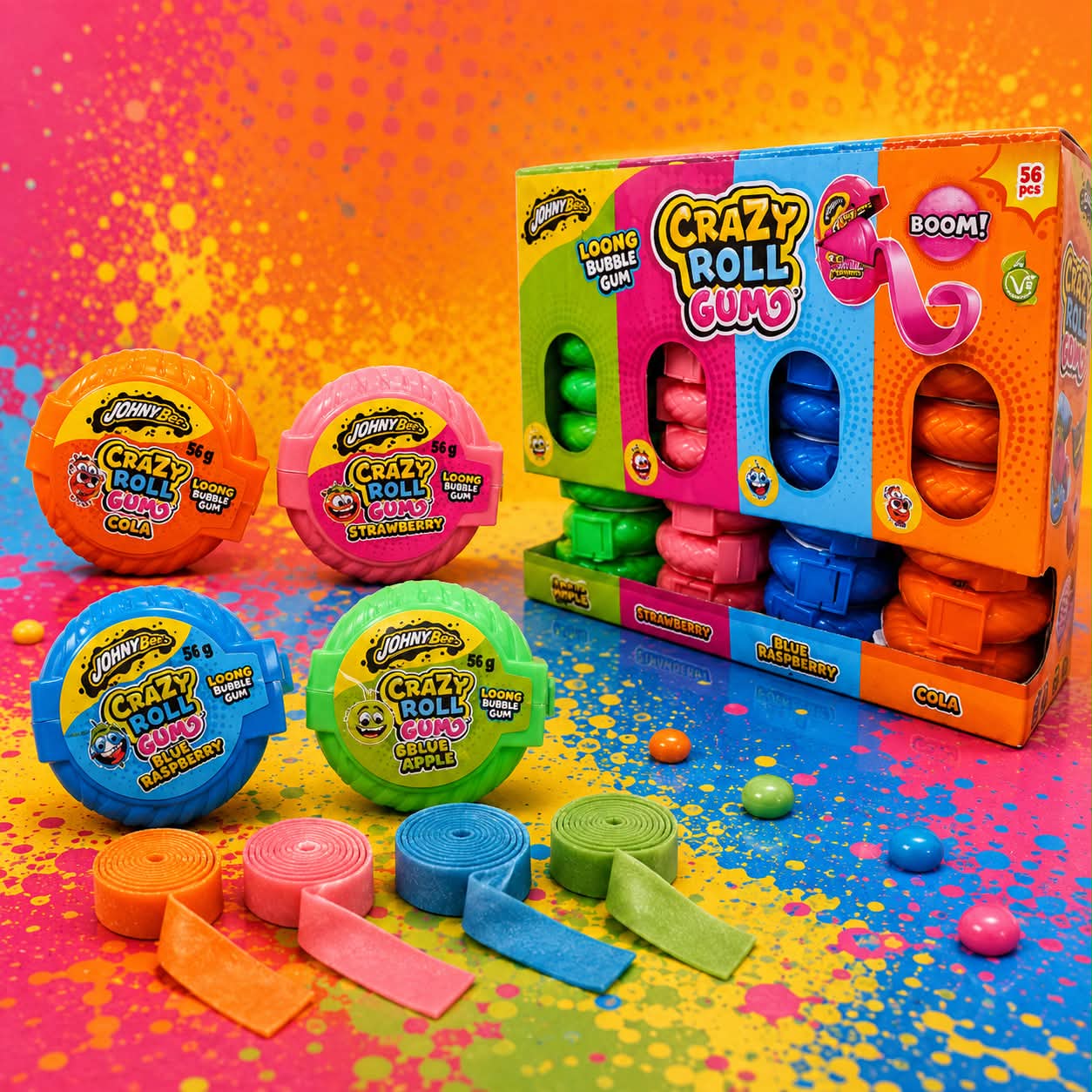 Confiserie Gum Mini Roll