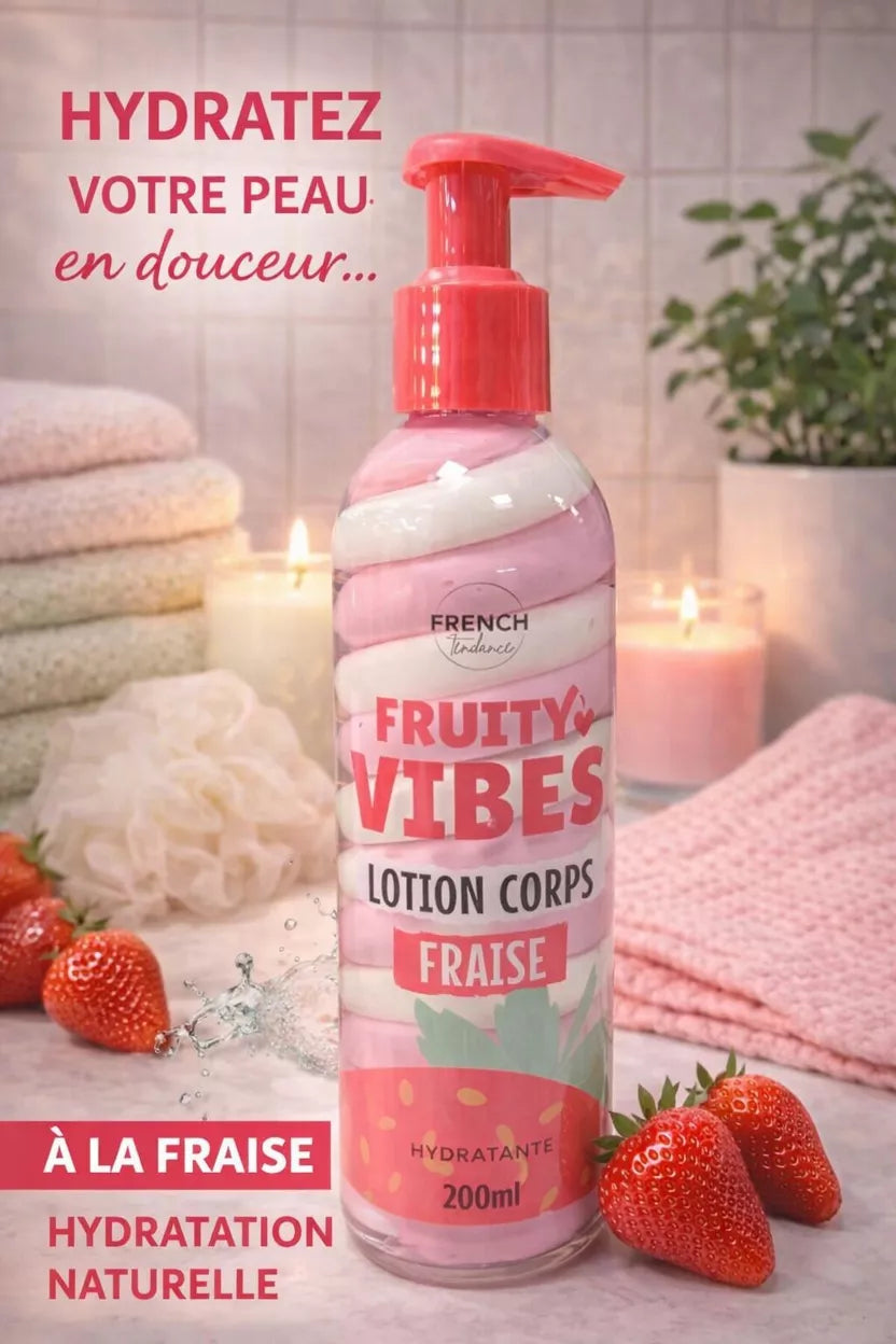 Lotion Corps Hydratante – Fraise – 200 ml