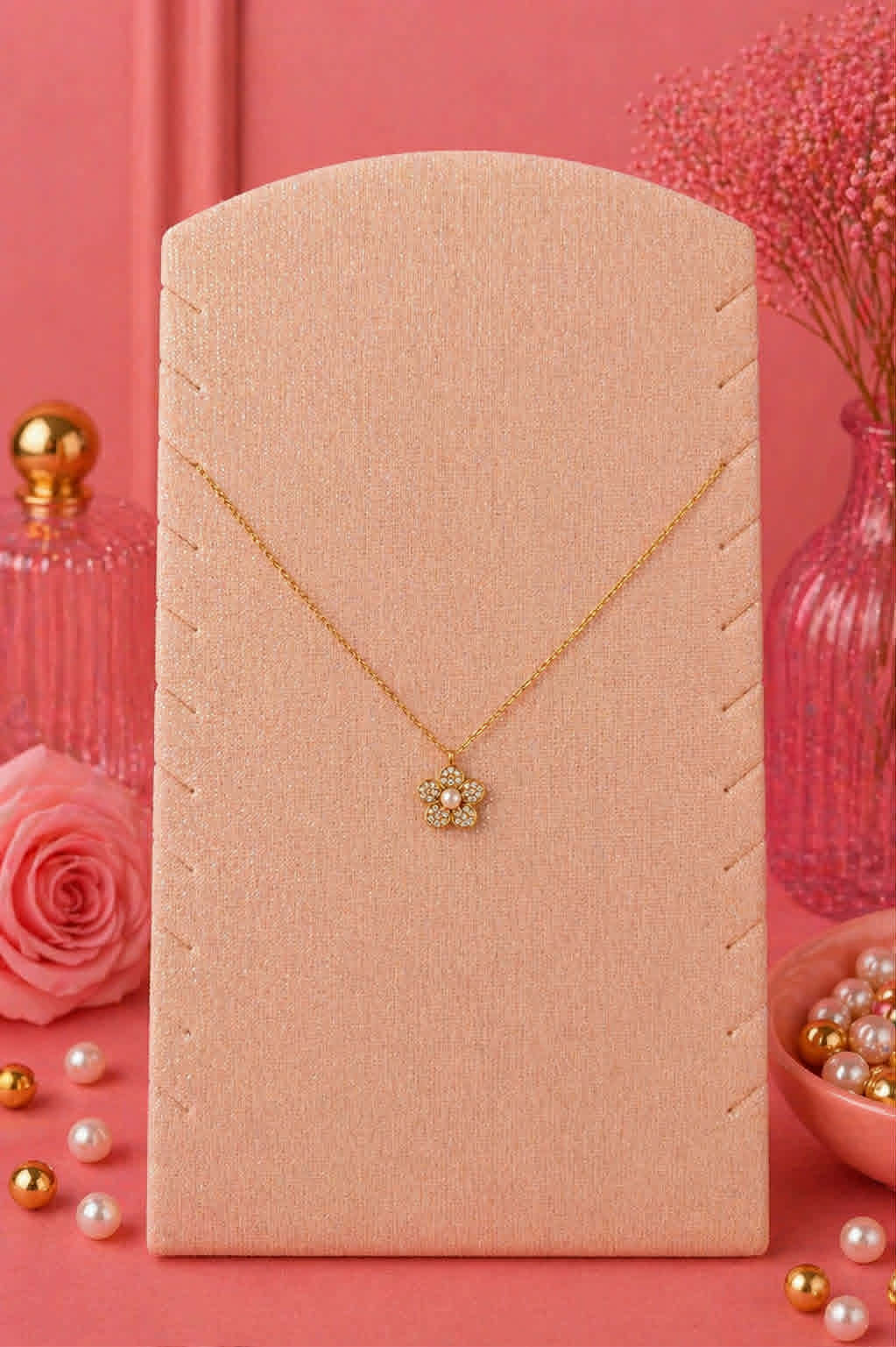 Collier Fleur de Perle - Collection Lumière d'or
