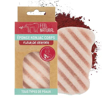 Eponge Konjac Fleur de Cerisier 100% Naturelle