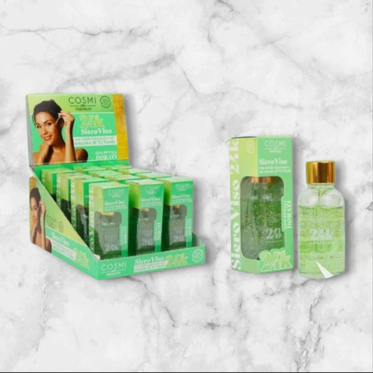 Sérum Visage Paillettes D'or 24K et extrait de thé vert