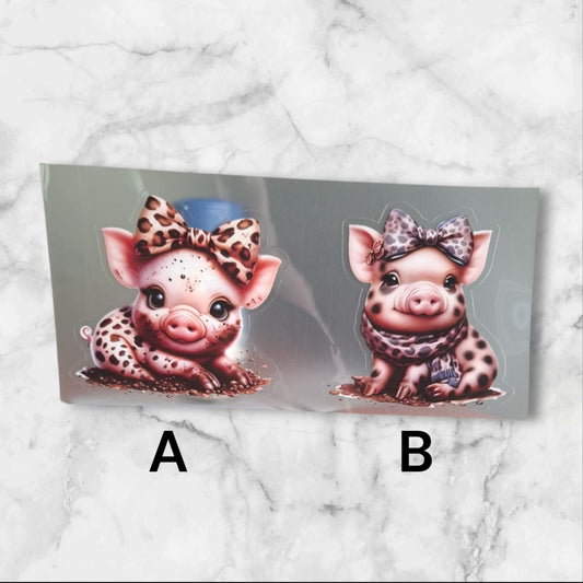 Cochon Rose avec Noeud