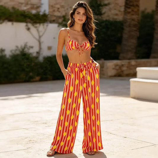 Pantalon Palazzo Sunset Limonade