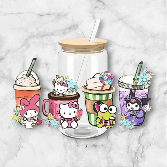 Hello Kitty-Keroppi-Melody-Kuromi