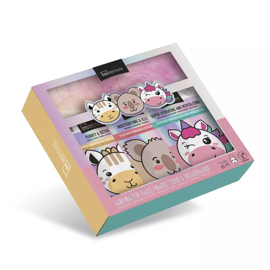 Coffret 3 Masques visage tissus vegan + bandeau